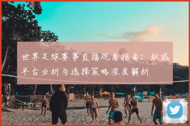 世界足球赛事直播观看指南：权威平台分析与选择策略深度解析